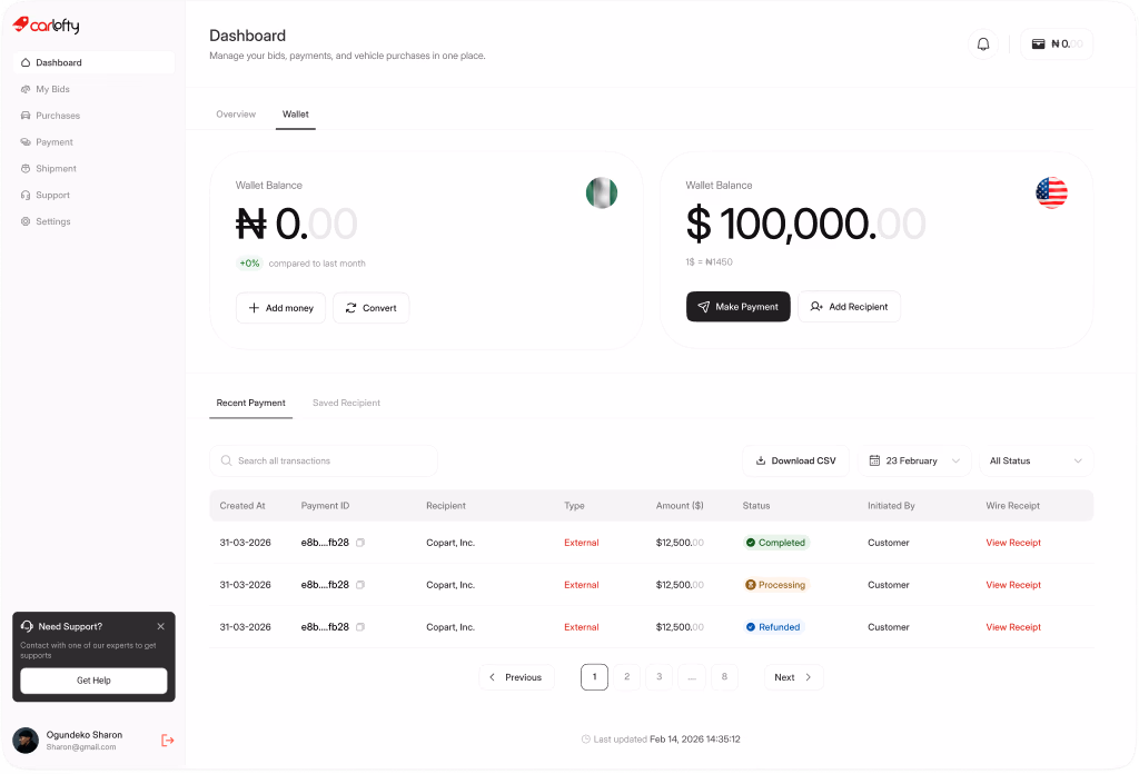 Carlofty Payment Rail